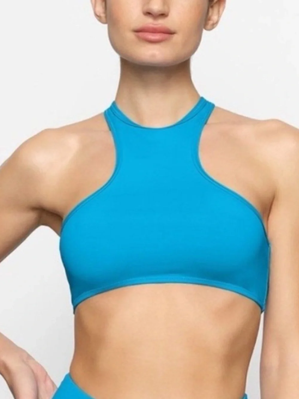 Skims Recycled Swim High Neck Bikini Top